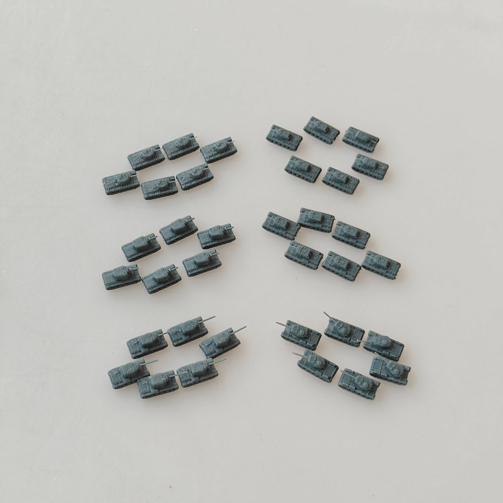 MRY-SFW SSZH002 1/700 Soviet Steel Giants: Complete KV Heavy Tank Collection (7 Models) — L-11 to KV-85 KV-1 Variants + KV-2 + KV-85 Resin Model Kit Unassembled Unpainted