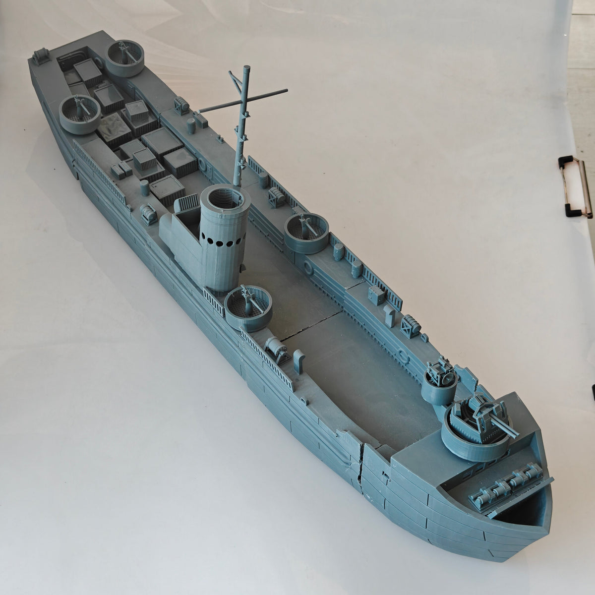 MRY-SFW SSC152 US Navy LSM 1 Class Landing Ship Medium Water Line Resin Warship Military Ship Model Hobby Collection Unassembled Unpainted — scale model kit