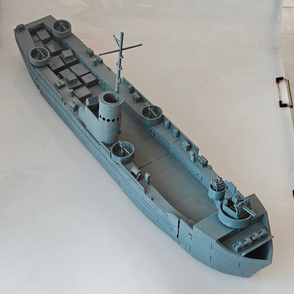 MRY-SFW SSC152 US Navy LSM 1 Class Landing Ship Medium Water Line Resin Warship Military Ship Model Hobby Collection Unassembled Unpainted