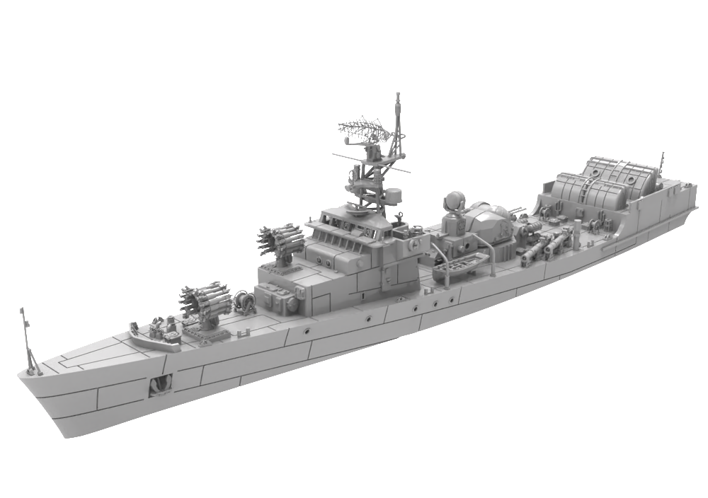RHWS001 Soviet Project 204 Small Anti-Submarine Ship Poti Class Water line