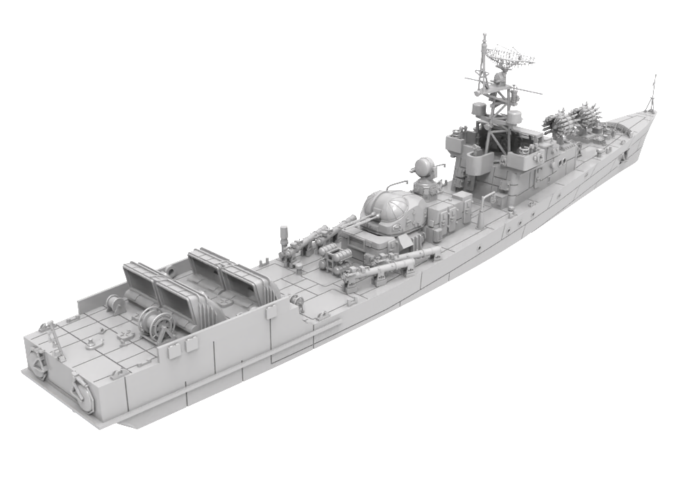RHWS001 Soviet Project 204 Small Anti-Submarine Ship Poti Class Water line