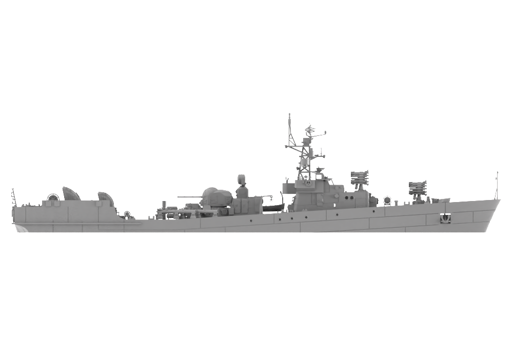 RHWS001 Soviet Project 204 Small Anti-Submarine Ship Poti Class Water line