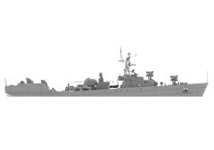 RHWS001 Soviet Project 204 Small Anti-Submarine Ship Poti Class Water line