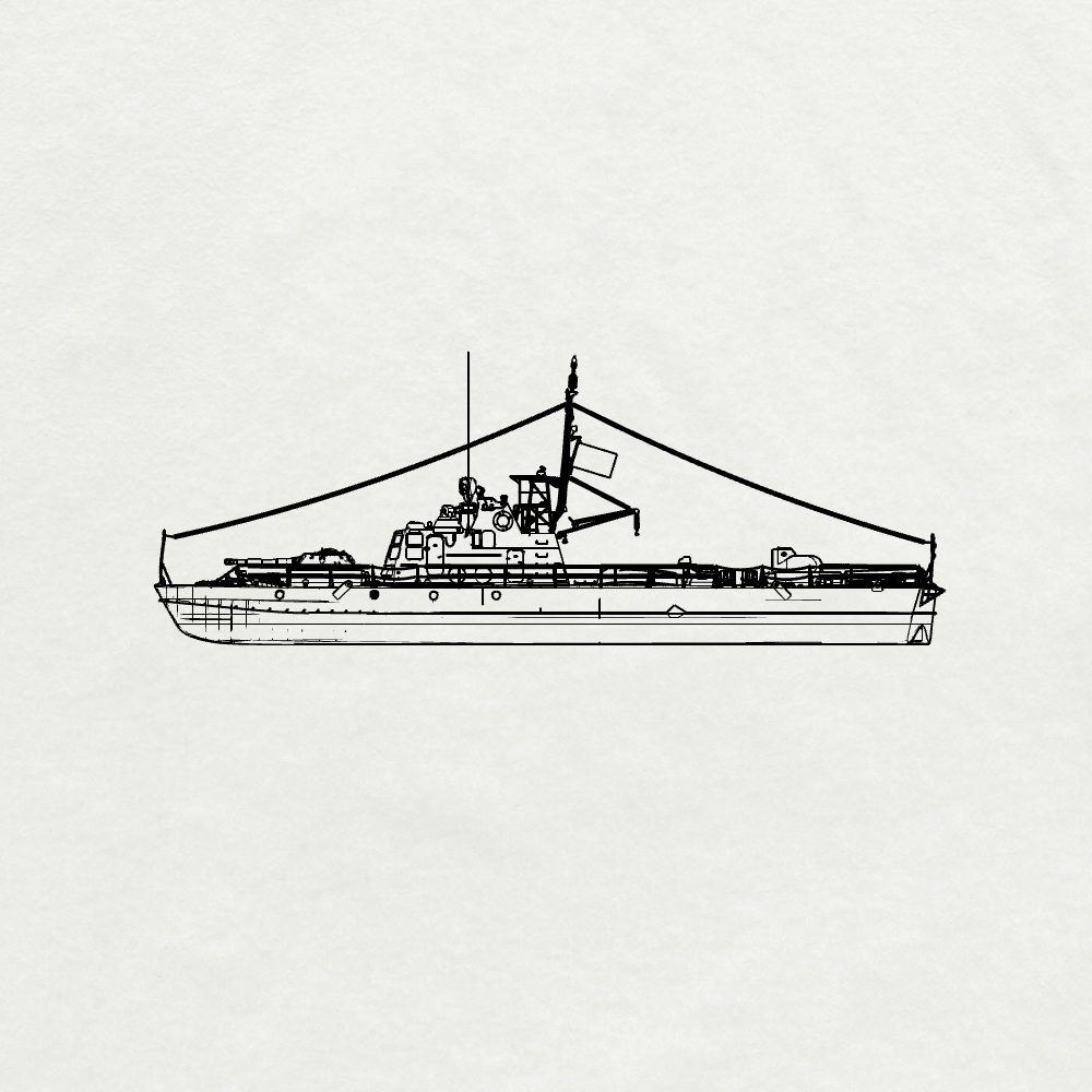 SSMODEL SSC769S  Military Model Kit Soviet Pr. 1204 Border Patrol Boat Full Hull — detail view 2