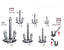 SSMODEL  R350023  1/350Proportions Battleship Anchor