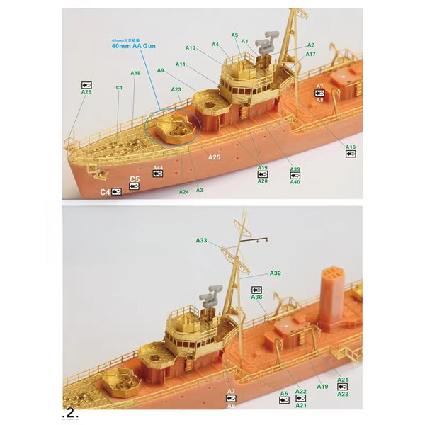 Five Star Model SH700030 1/700 Assembly Model Kit