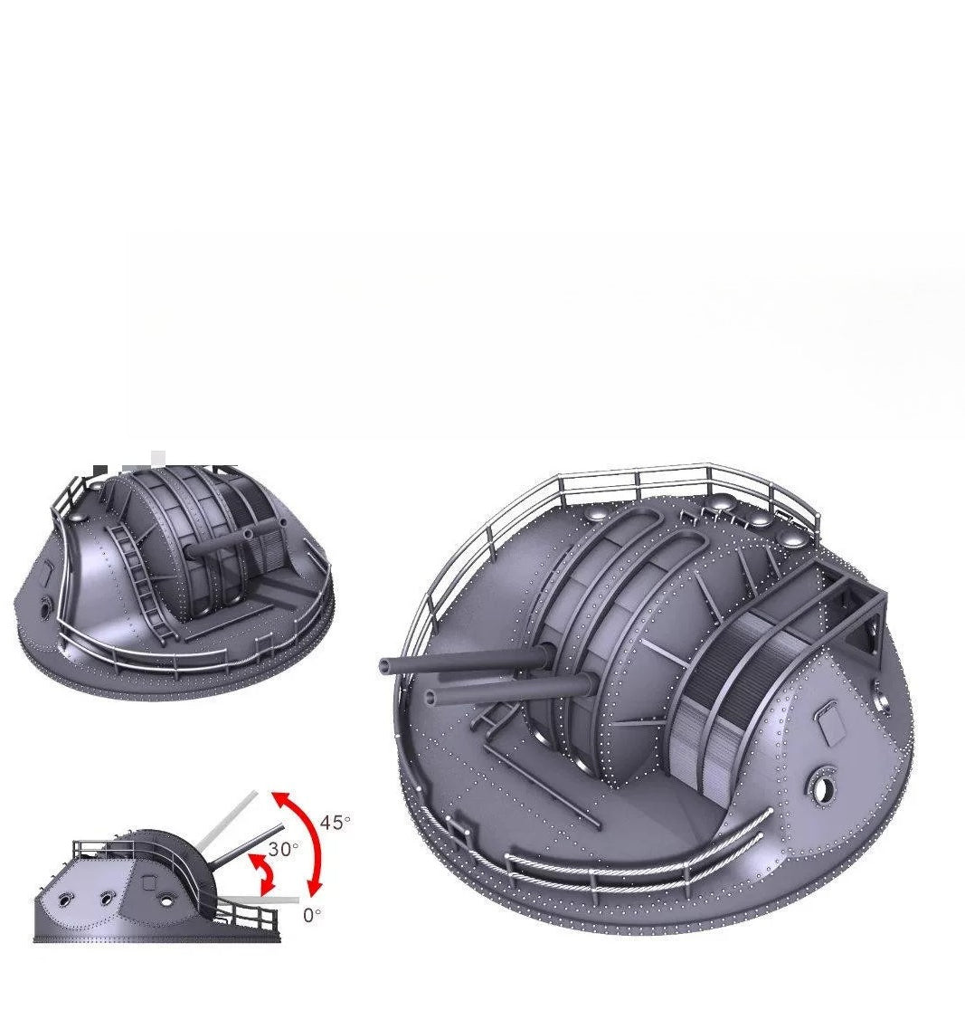 SSMODEL R350076   1/350 scale 127 gun A1 type 2