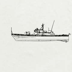 SSMODEL 760 Military Model Kit USS Asheville (PGM-84) Water Line