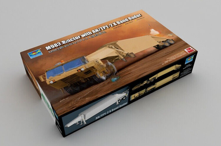 Trumpeter 1/35 01059 M983 Tractor with AN/TPY-2 X Band Radar — scale model kit