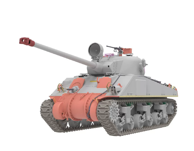 RYE FIELD 5161 1/35 M-50 Sherman Early Pattern Degem Aleph/Degem Beth Model Kit — detail view 2