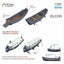 Rainbow Rb3599 1/350 IJN 13m Transportation Boat+8m Motor Launch [13m*1+8m*1|
