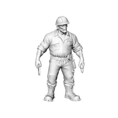 Detail view of MRY-SFW LYGR303 3D Printed Industrial Style Zombie Miniatures, Post-Apocalyptic Worker Undead Figures for Tabletop Games & Dioramas Model