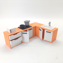 LYTP12212 1/12 Contemporary Kitchen Showcase Miniature Heirloom Display 1:12 Scale