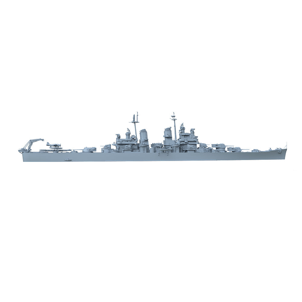 SSMODEL 556 Military Warship Model Kit US Navy Baltimore Heavy Cruiser 1943 CA-68 — detail view 2