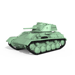 Detail view of SSMODEL 606 Military Armoured Model Kit Soviet T-80 Light Tank Model