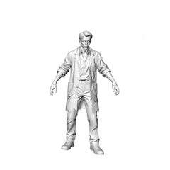 Detail view of MRY-SFW LYGR320 3D Printed Post-Apocalyptic Lab Zombies 5PCS Miniature for Painting Model