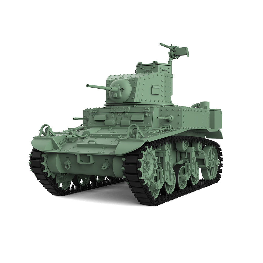 Detail view of SSMODEL 504 Military Armoured Model Kit US M3 Light Tank Model