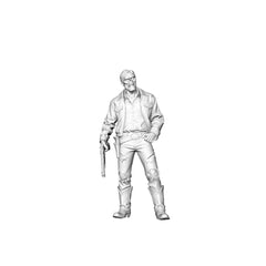 Detail view of MRY-SFW LYGR302 3D Printed Exotic Style Zombie Miniatures, Multi-Cultural Themed Undead Figures for Tabletop Wargames & Dioramas Model
