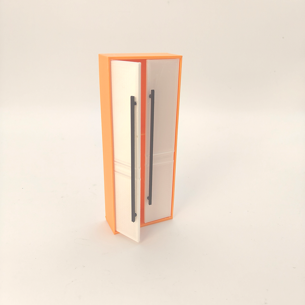 LYTP12210 1/12 Double Door Wardrobe Model Miniature Heirloom Display 1:12 Scale