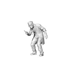 Detail view of MRY-SFW LYGR310 3D Printed Hospital Medical Staff Zombie Set - Surgeon Nurse Paramedic Pharmacist Attendant Unpainted Model Model