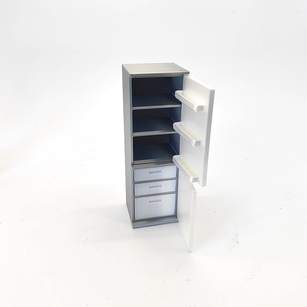 LYTP12215 1/12 Miniature Refrigerator With Functional Door Miniature Healing Display 1:12 Scale