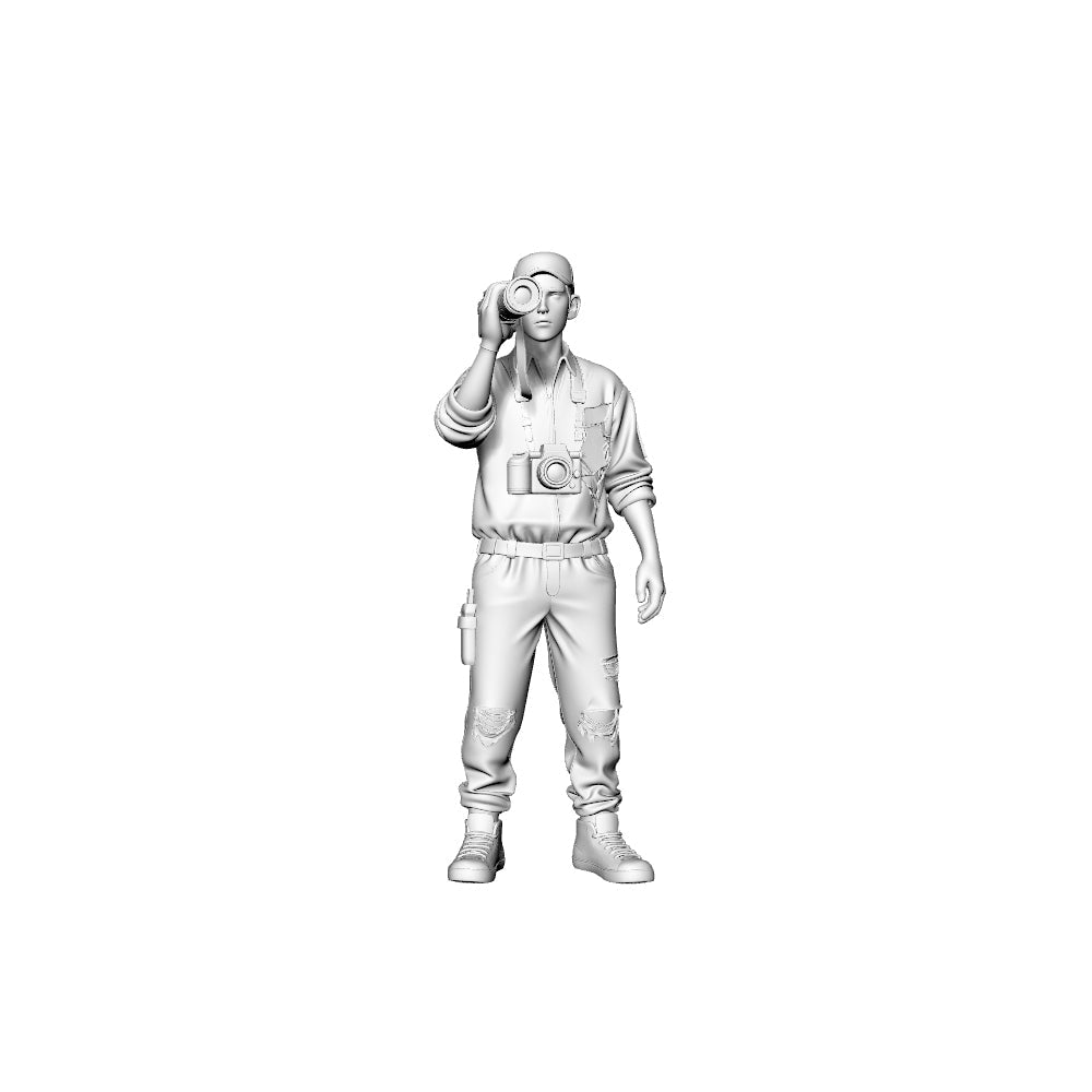 Detail view of MRY-SFW LYGR325 3D Printed Post-Apocalyptic Outdoor Adventure Survivors Set Wargame Miniatures Model