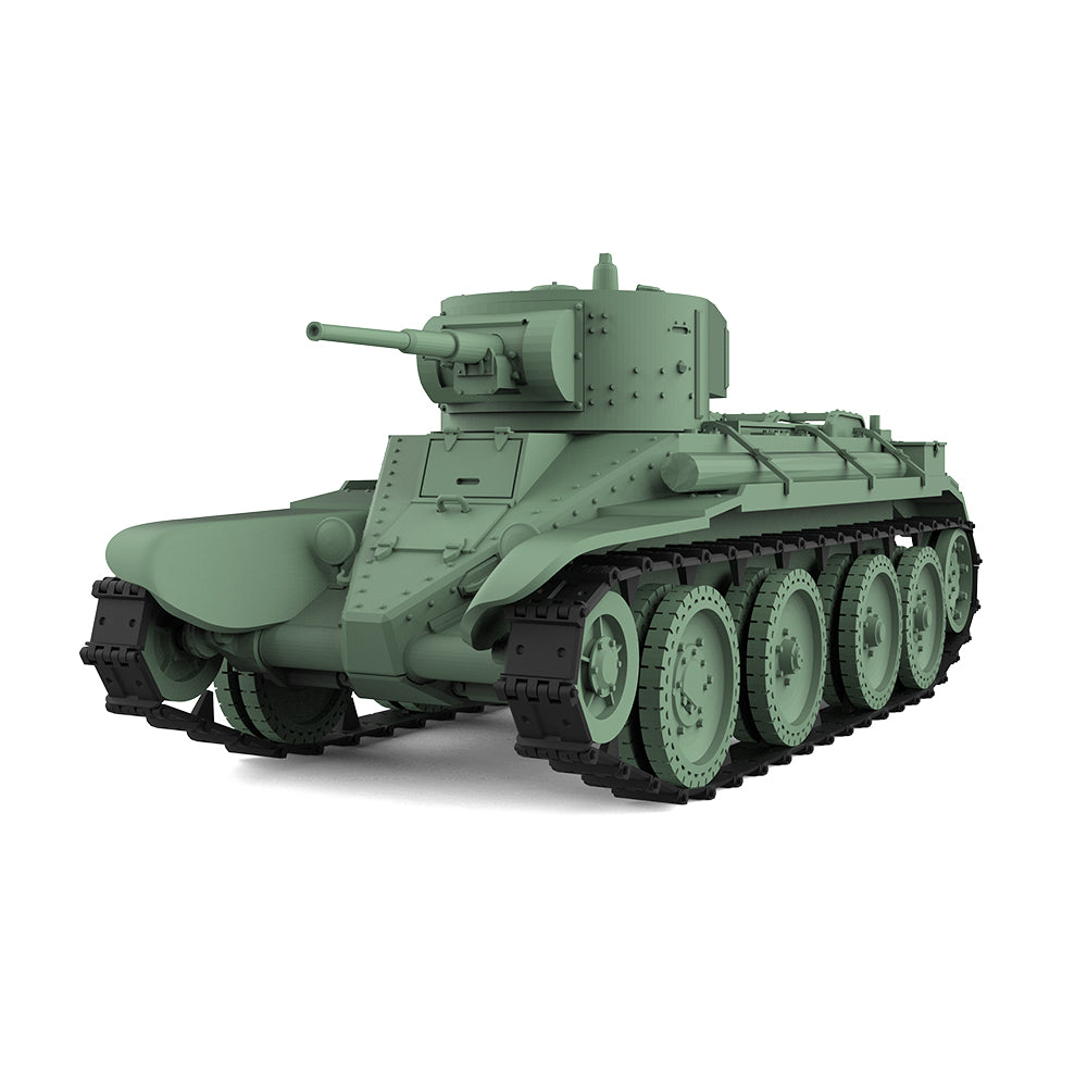 SSMODEL 593 Military Armoured Model Kit Soviet BT-5 1933 Light Tank — detail view 2