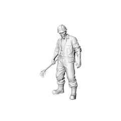 Detail view of MRY-SFW LYGR315 3D Printed Construction Site Workers Zombies Set ¡§C Builder, Steel Fixer, Cement Worker, Electrician, Tower Crane Driver Model Kit Model
