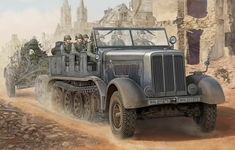 Trumpeter 01583 - 1/35 Sd.Kfz.8 Heavy Tractor 12t - New- — scale model kit