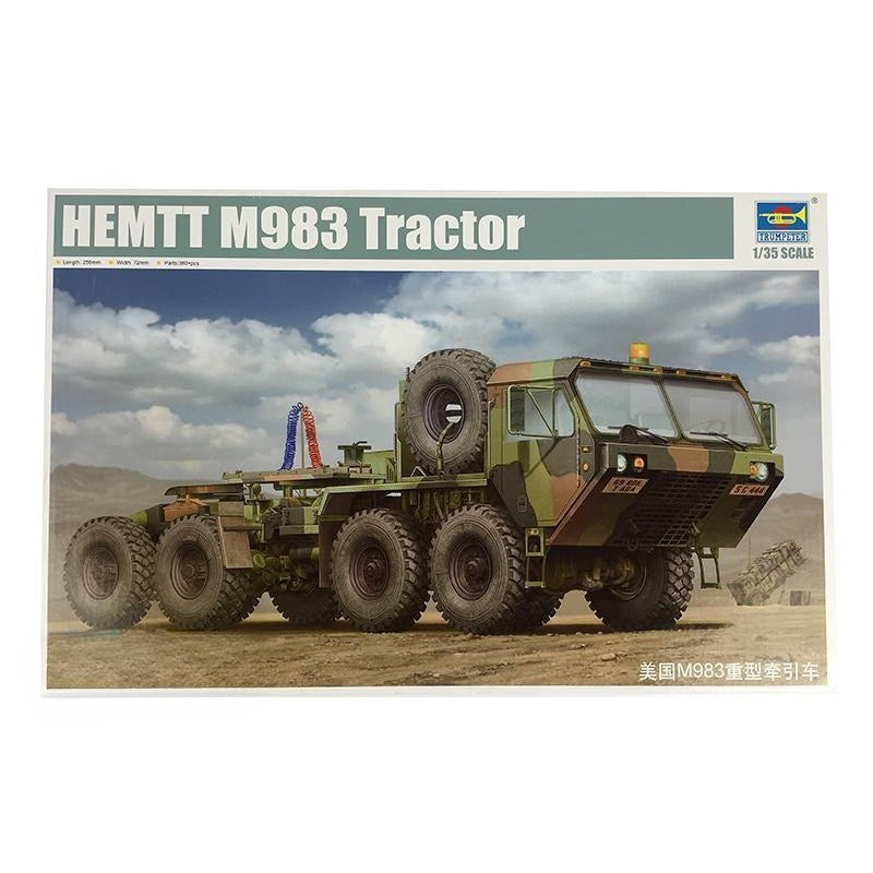 Trumpeter 01021 1/35 Scale HEMTT M983 Heavy Type Tractor Static Kit Car Model — scale model kit