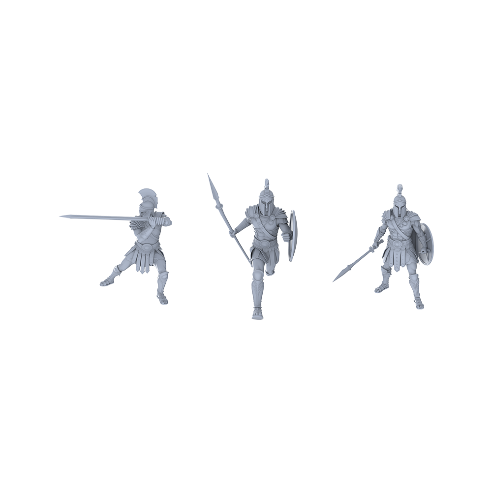 MRY-SFW LYGR044 Medieval, Spartan Warrior, Magic Theme, Wargame, Resin Blank Model, Fantasy Theme, Wargaming Miniatures, Scenic Figures, Handmade Figure, Hand-painted S Scale 3D Printed Resin Model Kit by SSMODEL