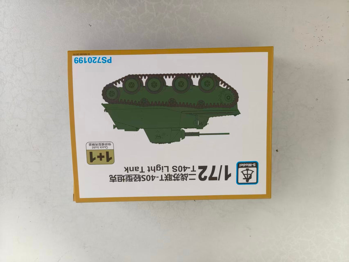 S-Model PS720199 1/72 T-40S Light Tank 1+1 Plastic Model Kit