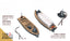 SSMODEL R350105  1/350 scale fire boats within 8 meters for expulsion