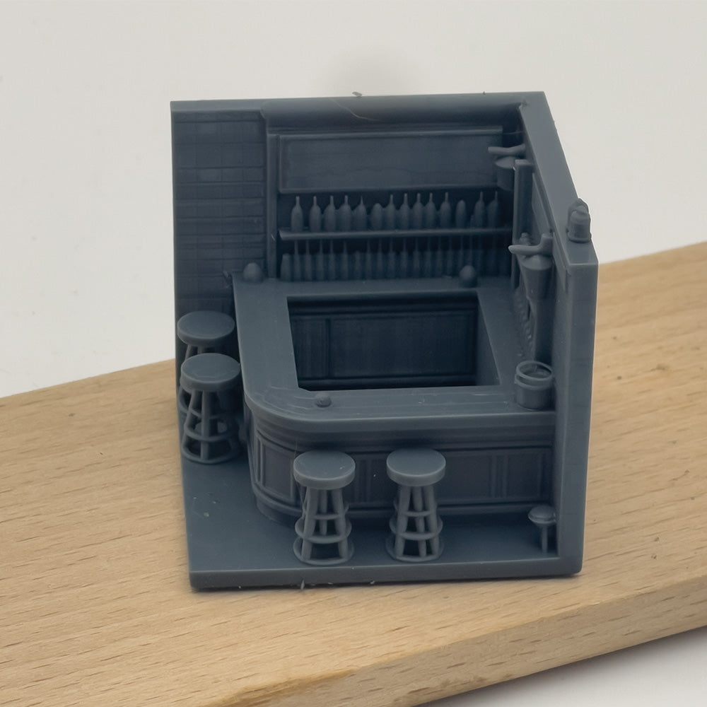 RHMG-204(205) 1/S 1/L 3D Printed Architectural Model Decor Miniature Building Ornament for Deskdesktop ornament Bar
