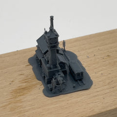 RHMG-208(209) 1/S 1/L 3D Printed Architectural Model Decor Miniature Building Ornament for Deskdesktop ornament Railway Station 2