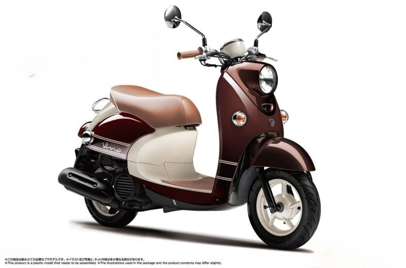 Aoshima AO-06618 1/12 The Bike(61) Model Scooter Kit Yamaha Vino 2016 Dark Brown