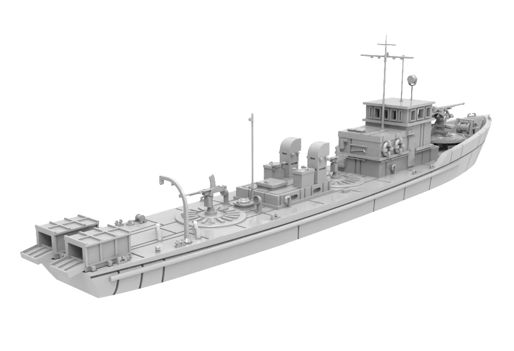RHWS003 IJN Type 5 Wooden Submarine Chaser Water line Secondary image