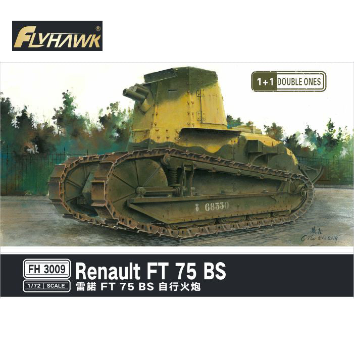 Flyhawk FH3009 1/72 Renault FT 75 BS Plastic Model Kit Main image