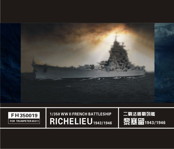 Flyhawk FH350019 1/350 WWII French Battleship Richelieu For Trumpeter 05311