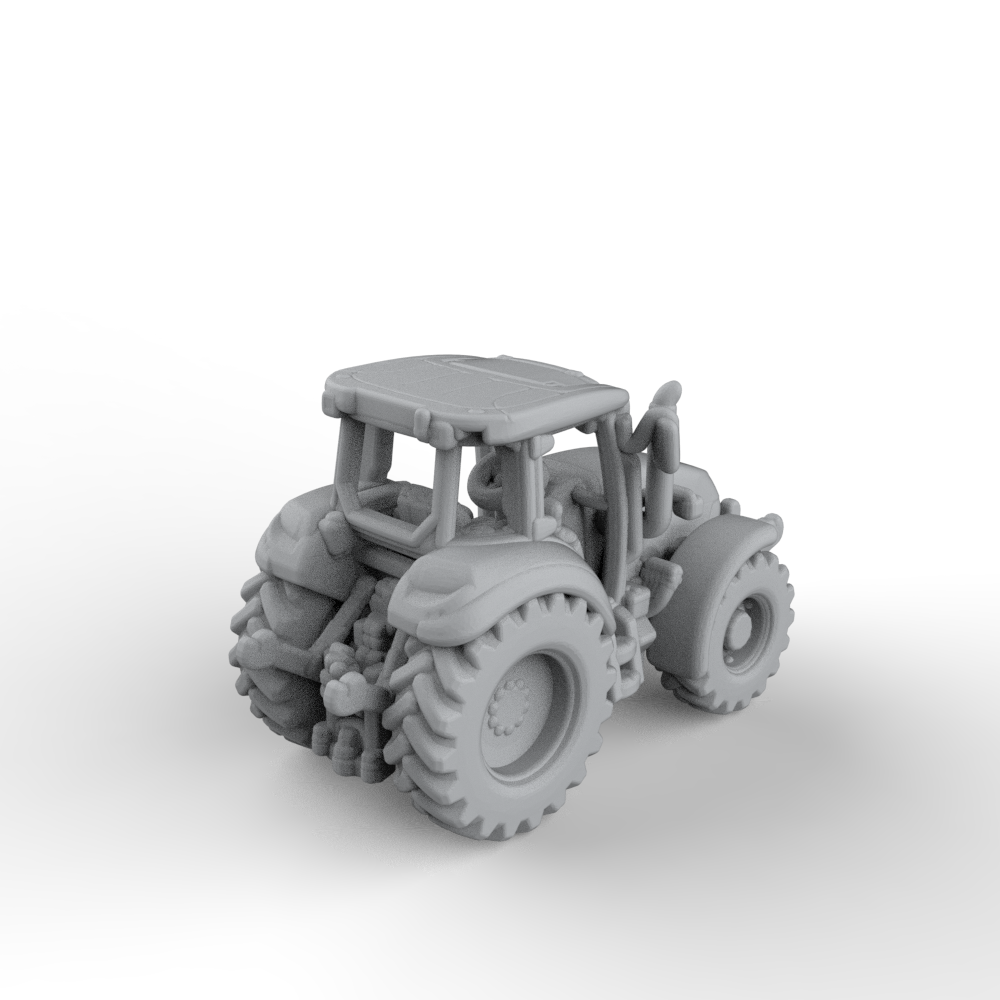 Yao's Studio LYT398 Farm/Construction Tractor Plow Farm/Construction Tractor Plow HO/OO/Z/N/TT Railroad Warehouse Dock Transportation Miniature Military Car Main image