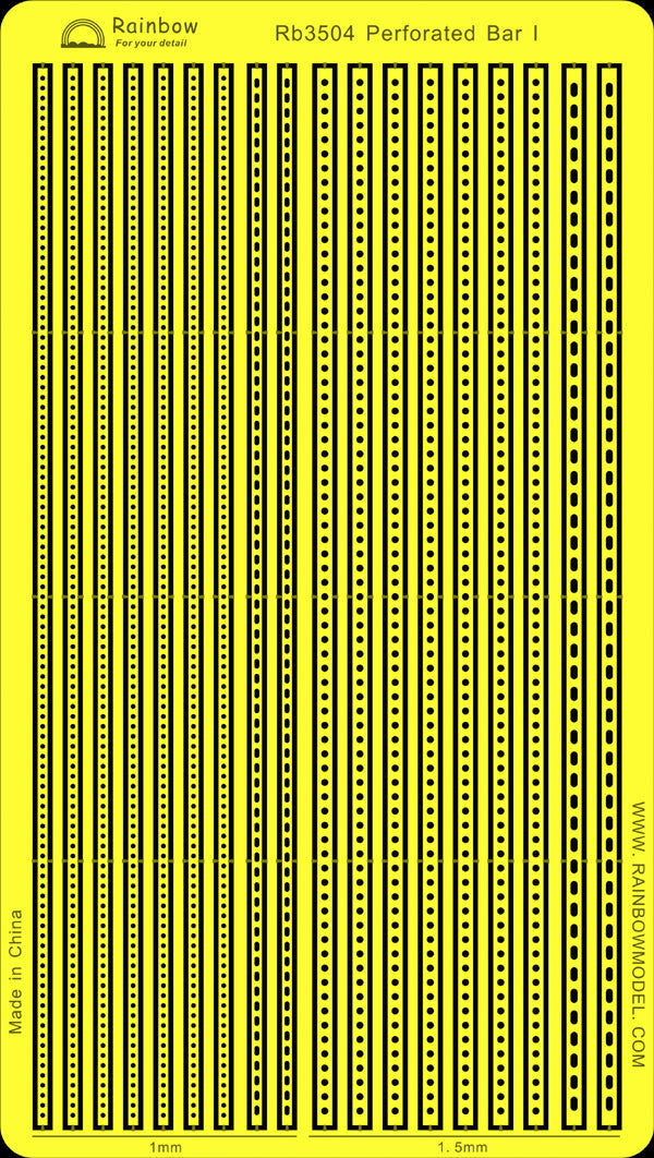 Rainbow RB3504 1/350Detail Up perforated bar I