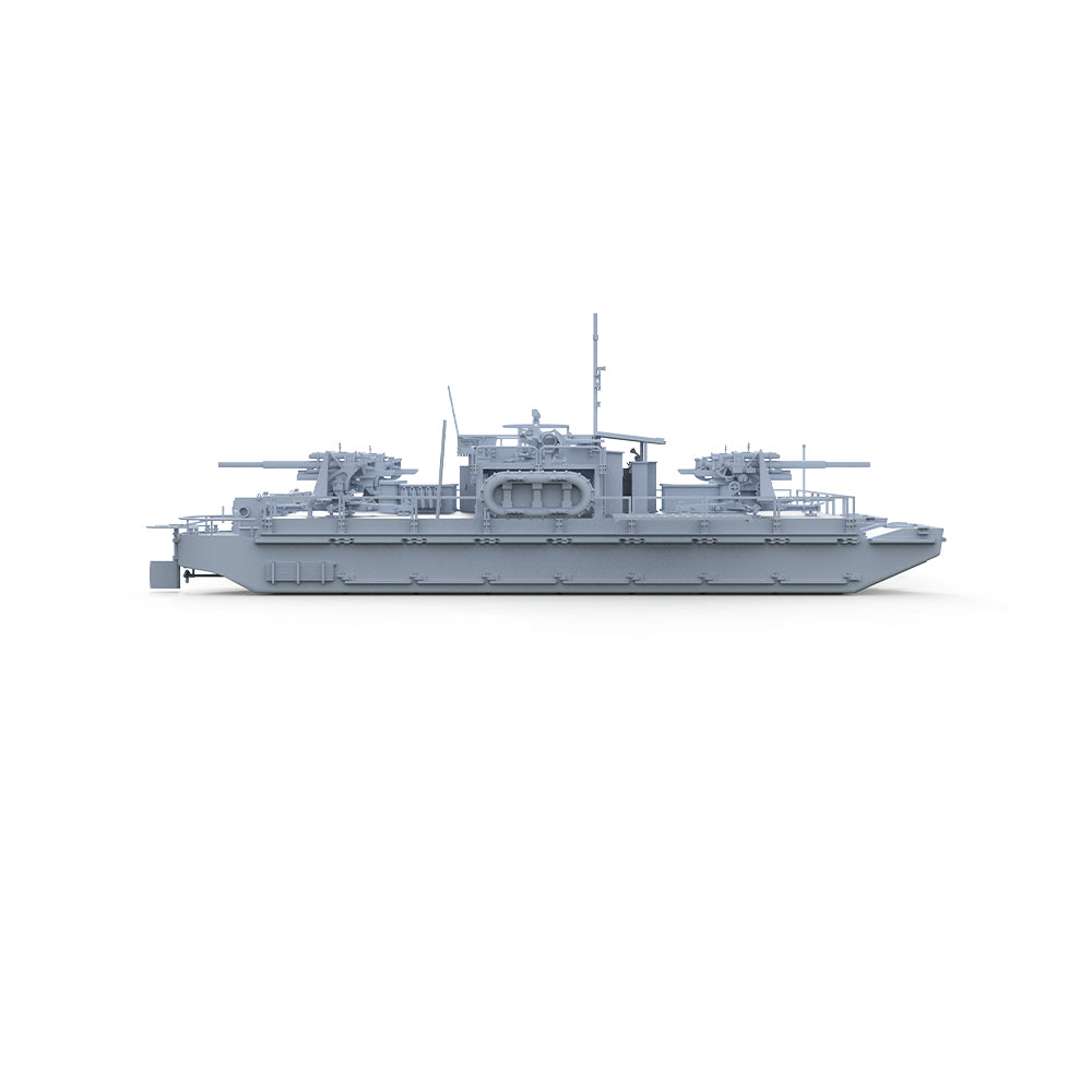 SSMODEL 577 Military Warship Model Kit German Navy SF40 Siebel Air Defense Ferry Main image