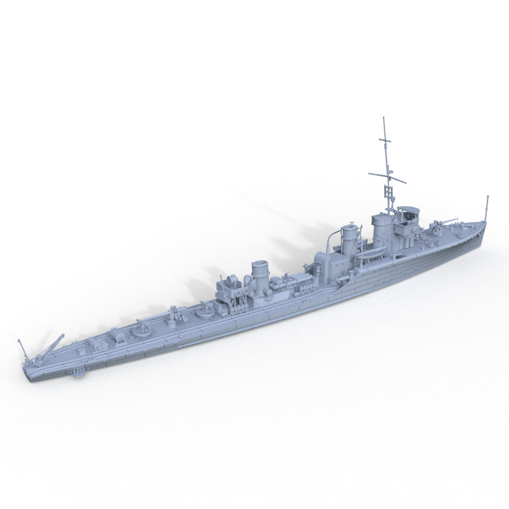 SSMODEL 624 Military Model Kit Soviet Uragan Class SKR Groza Frigate(Bottomless Version) Secondary image