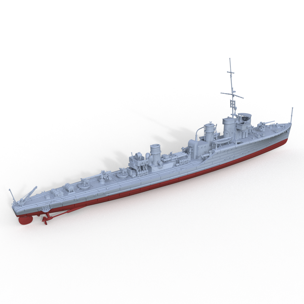 SSMODEL 624S Military Model Kit Soviet Uragan Class SKR Groza Frigate Full Hull Secondary image