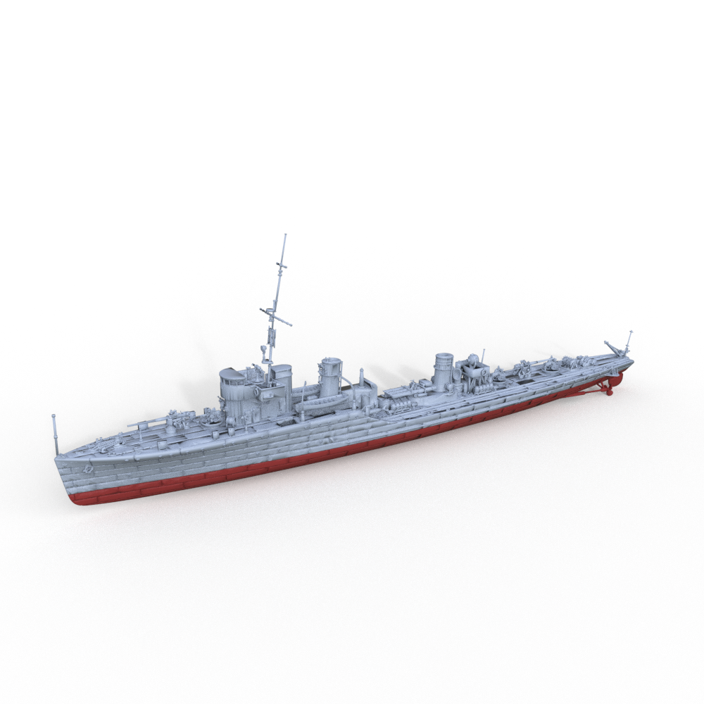 SSMODEL 624S Military Model Kit Soviet Uragan Class SKR Groza Frigate Full Hull Main image