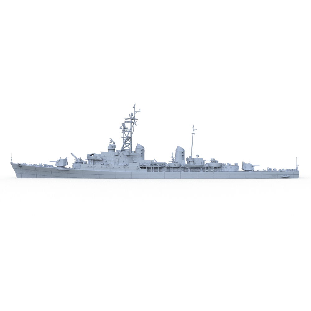SSMODEL 734 Military Model Kit Italian Indomito Class Destroyer Impetuoso 1958(Bottomless Version) — detail view 3