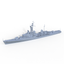 SSMODEL 734 Military Model Kit Italian Indomito Class Destroyer Impetuoso 1958(Bottomless Version)