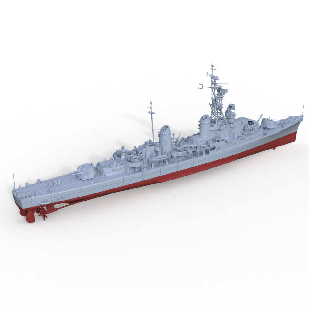 SSMODEL 734S Military Model Kit Italian Indomito Class Destroyer Impetuoso 1958 Full Hull — detail view 2
