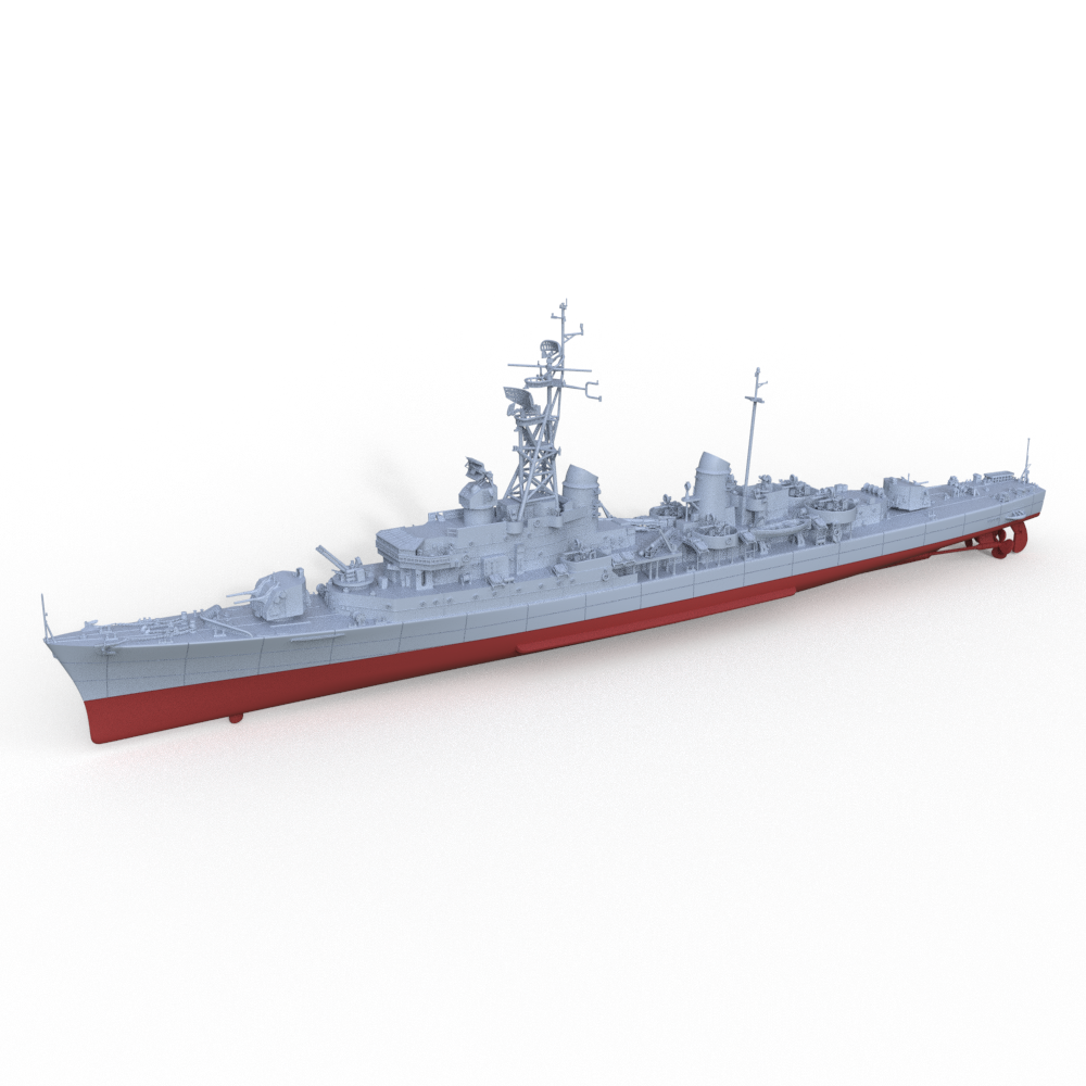 SSMODEL 734S Military Model Kit Italian Indomito Class Destroyer Impetuoso 1958 Full Hull — scale model kit