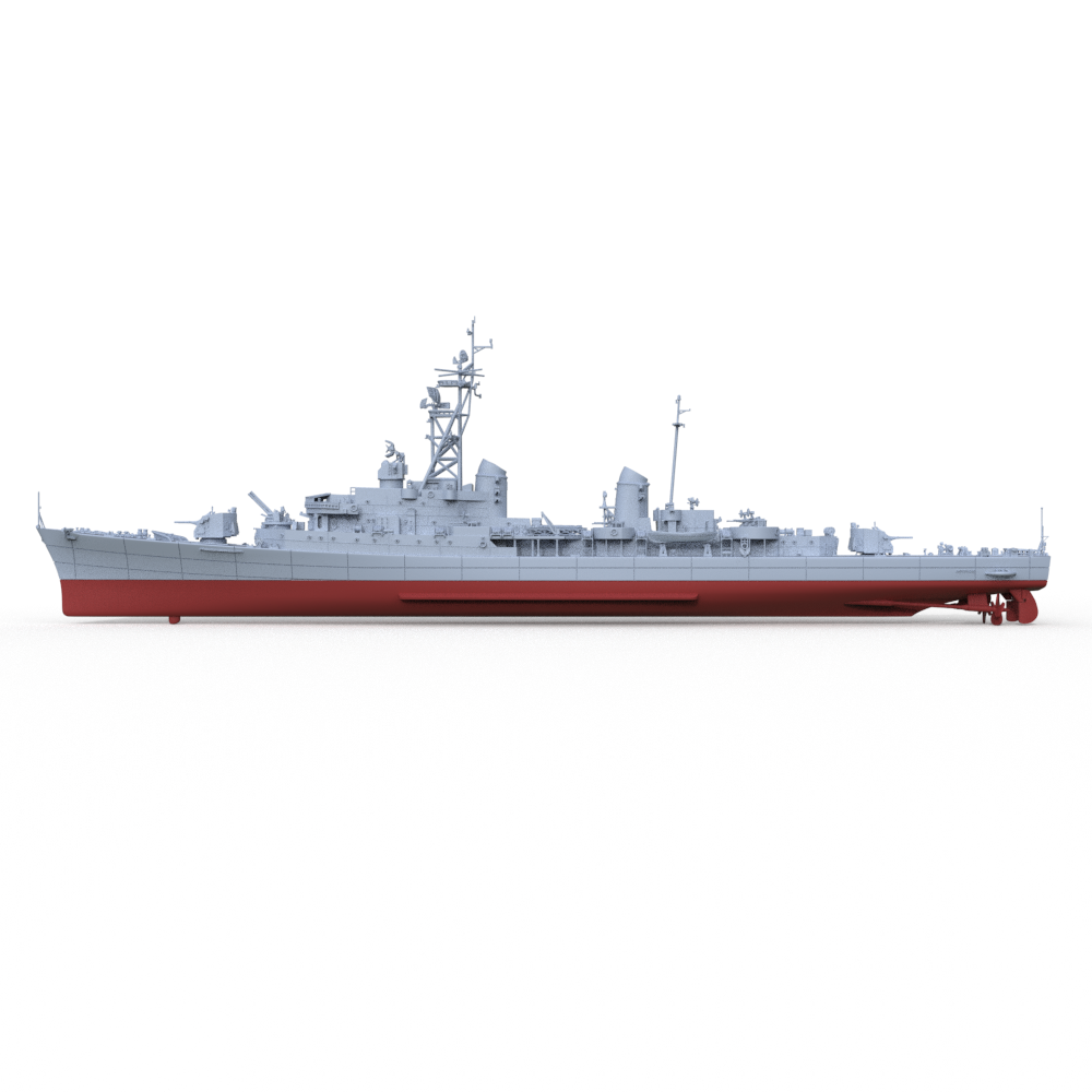 SSMODEL 734S Military Model Kit Italian Indomito Class Destroyer Impetuoso 1958 Full Hull — detail view 3